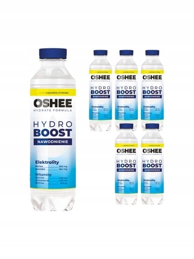 3x Oshee Isotonický nápoj Hydroboost Hydratace Šťavnatý Citron 6x555 ml