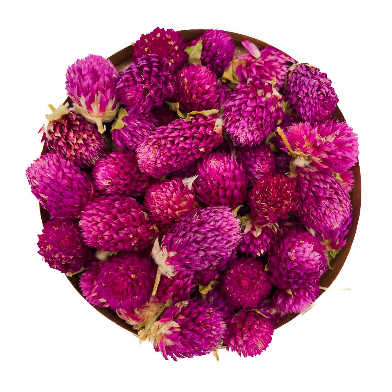 Kulový Věnec 1000g gomfrena květ pupeny dekorace 1kg Jedlé Květy