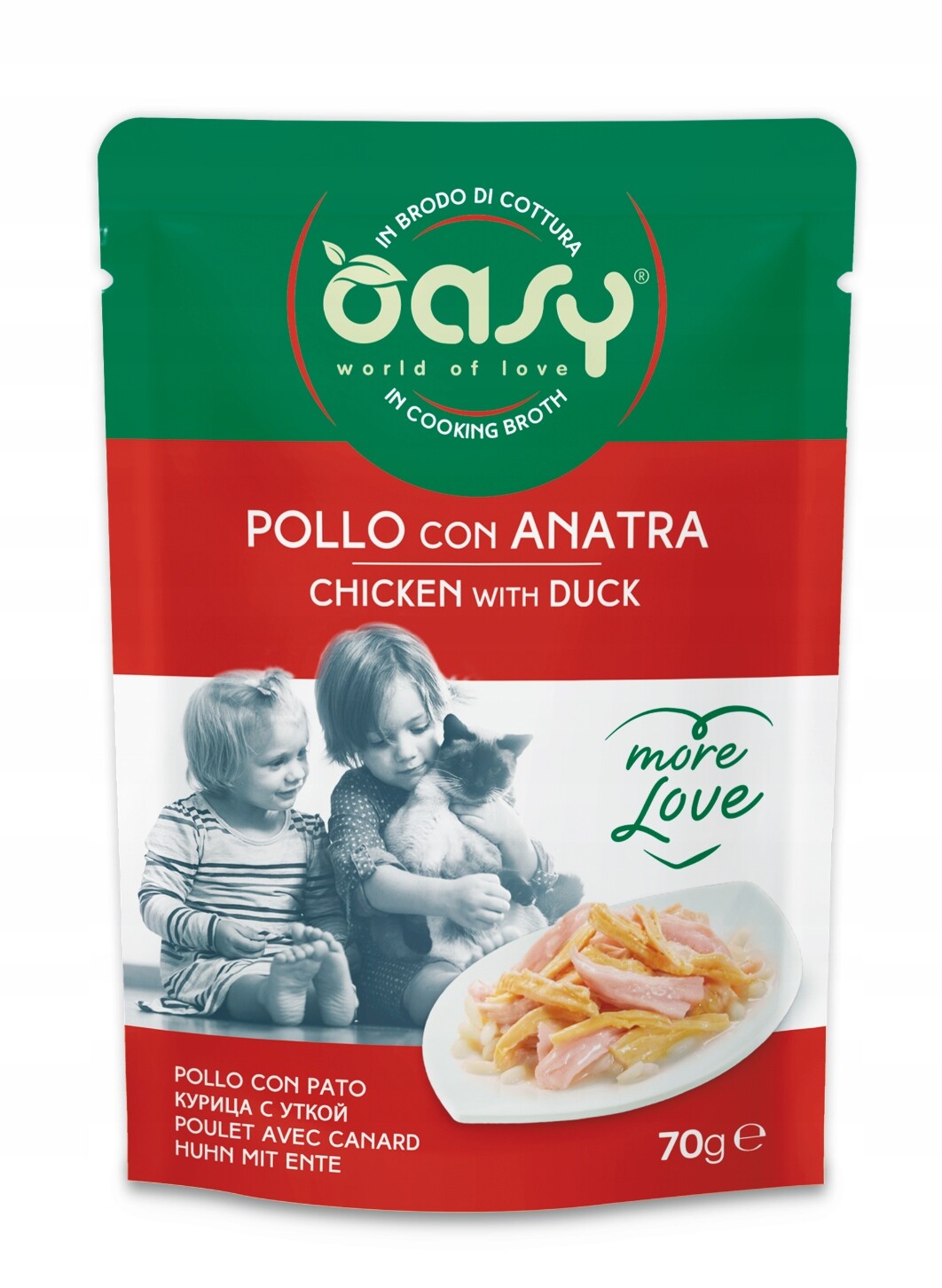 9X Oasy More Love kuře s kachnou 70 g kapsička