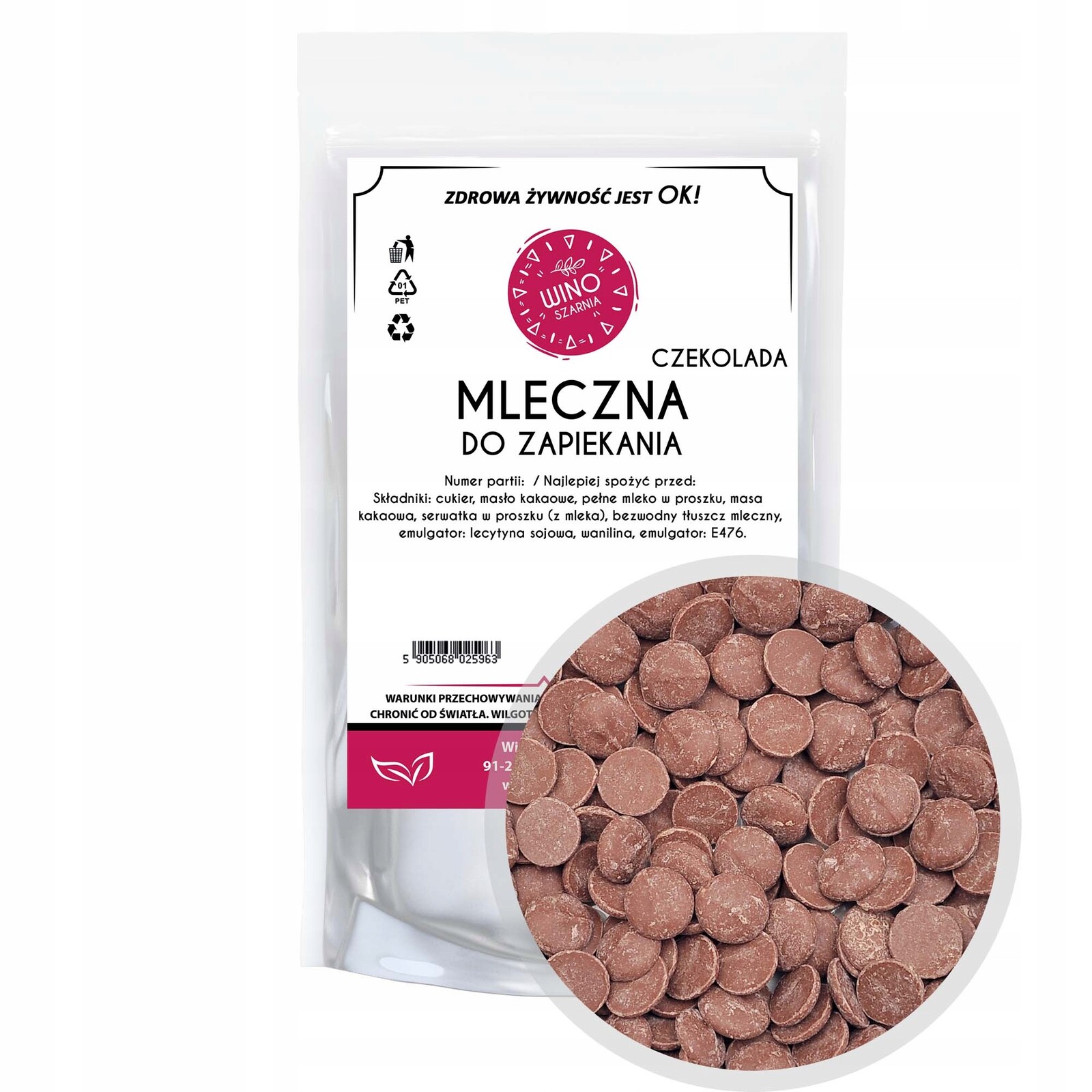 2x Čokoláda na fondue Winoszarnia 500 g