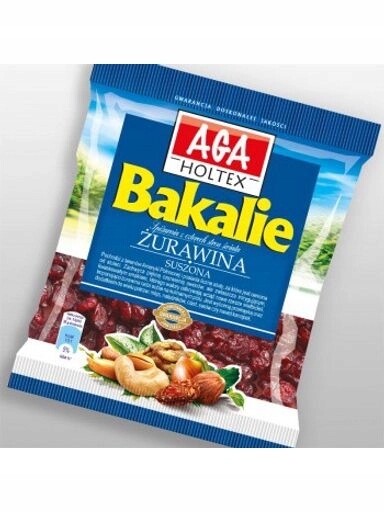 9 x Aga Holtex Sušené brusinky 80 g Bakalie