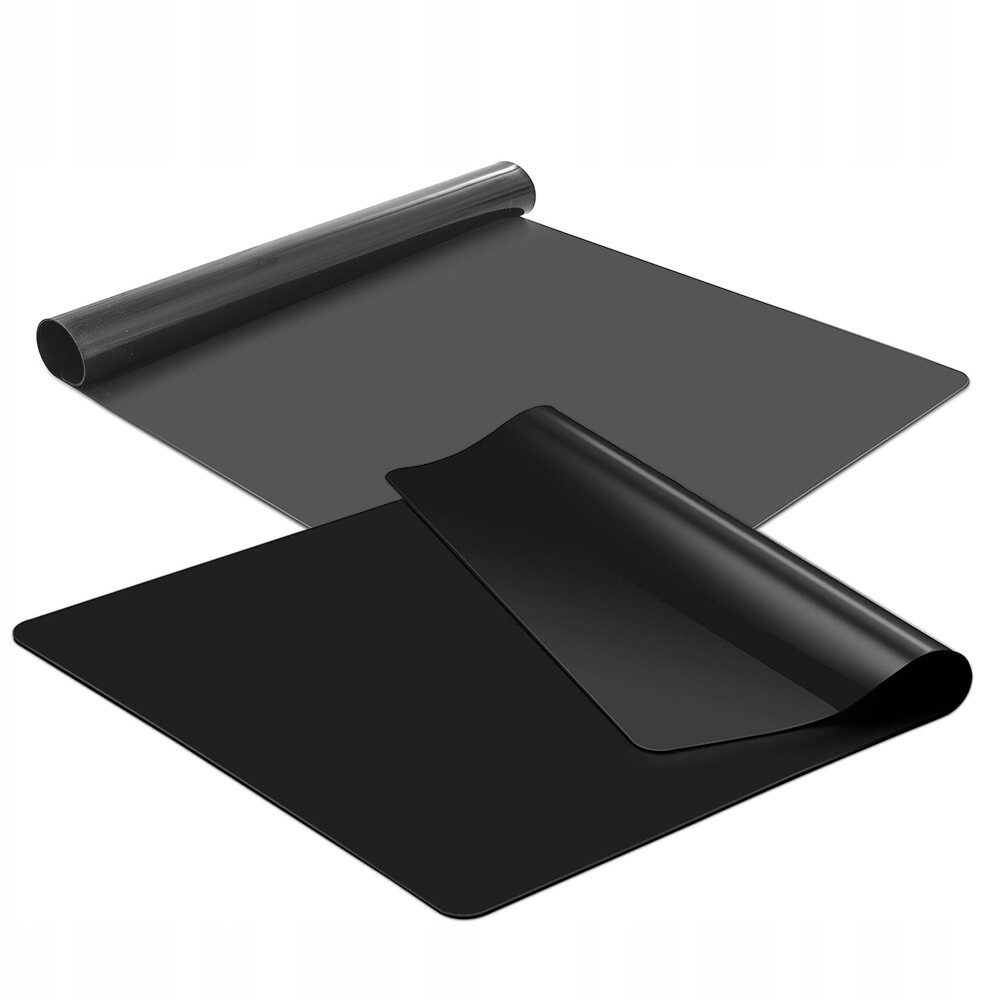 Silikonová podložka na pracovní desku Přenosná omyvatelná podložka černá 50x70 cm protiskluzová