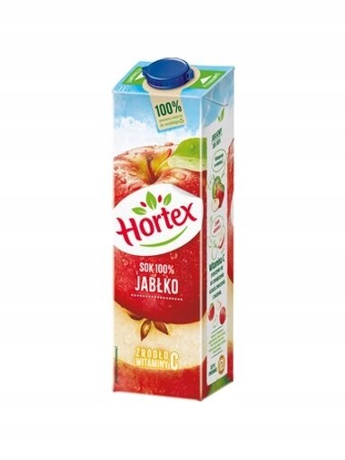 6 x Hortex Jablečný džus 100% karton 1 l