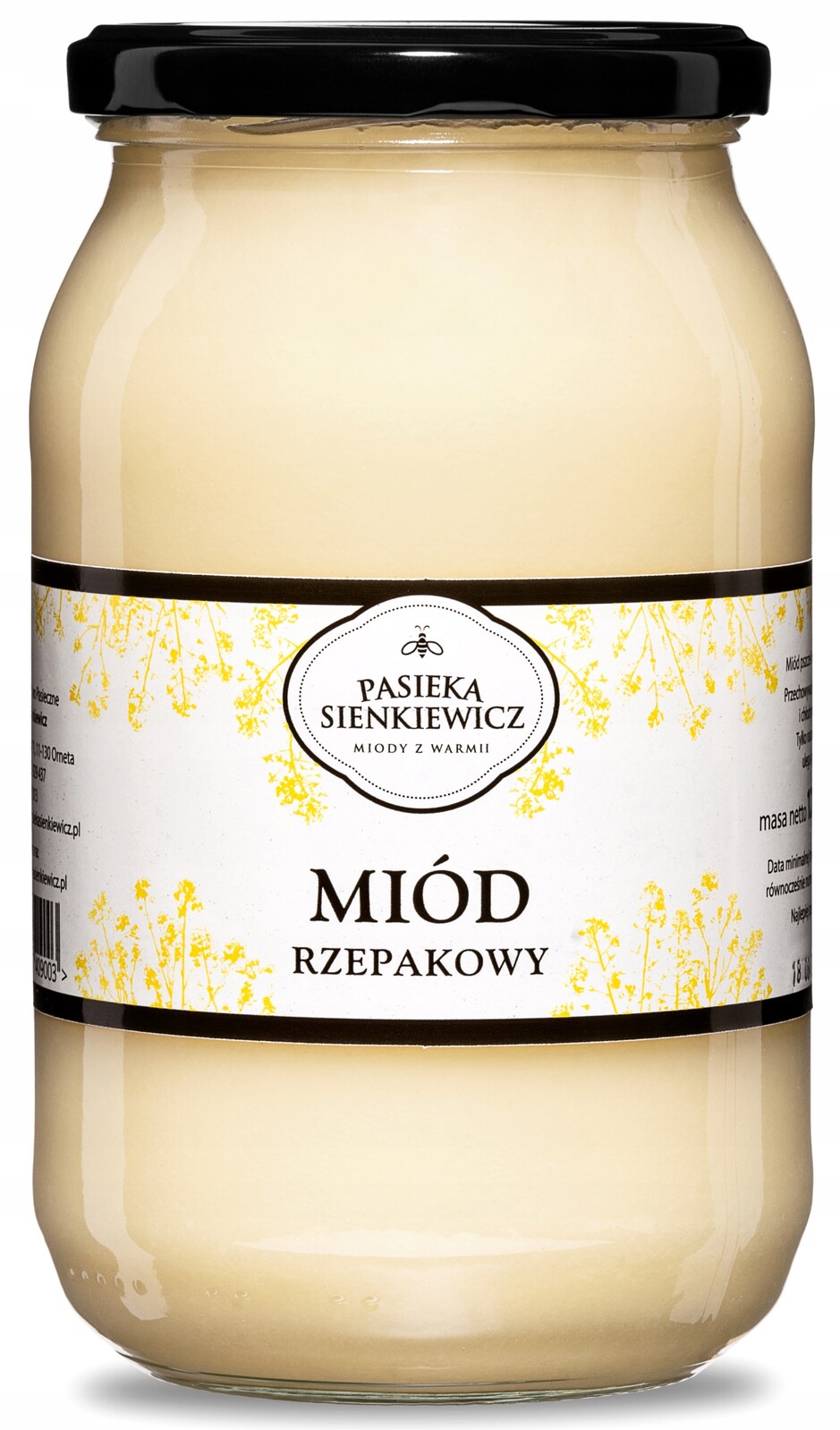 Kremovaný řepkový med květový Pasieka Sienkiewicz 1,2 kg