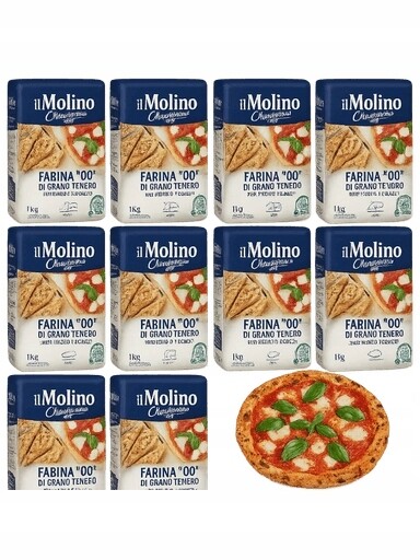 2x Farina mouka 00 di Grano Tenero pro pizzu a pizzu 10x1 kg