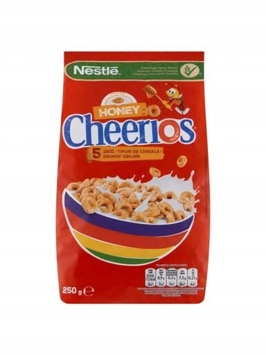 5 x Nestle Cheerios Honey Snídaňové cereálie 250 g