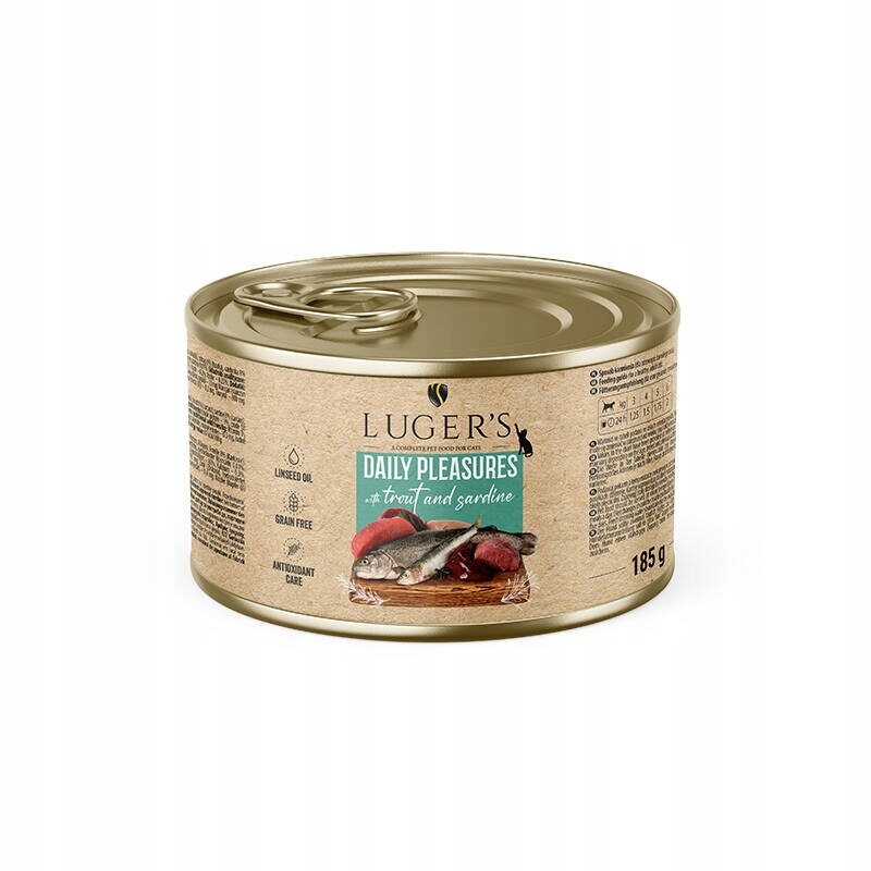 8X Lugers Daily Pleasures Pstrag a sardinka 185 g