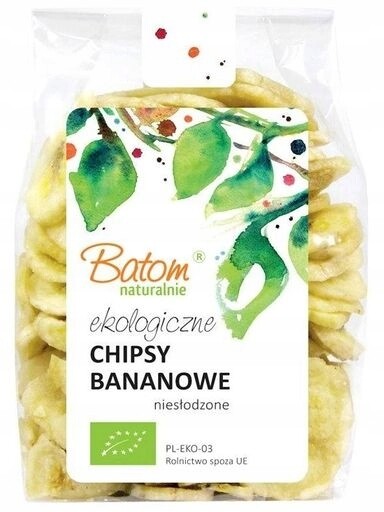 7 x Batom Chipsy banánové neslazené Ekologické Bio 100 g Batom