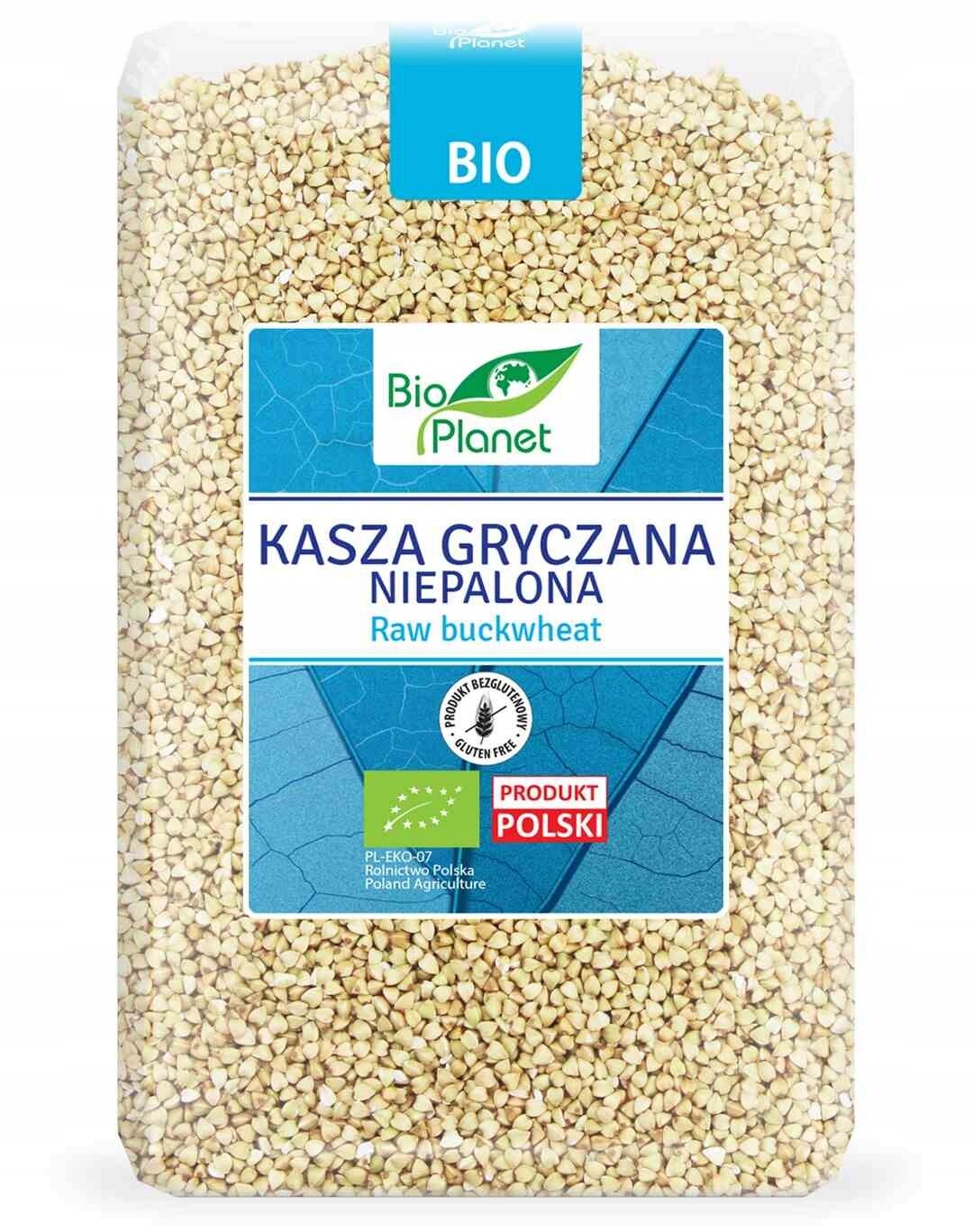 2x Bio Planet Nepražená pohanková kaše bezlepková bio 2 kg