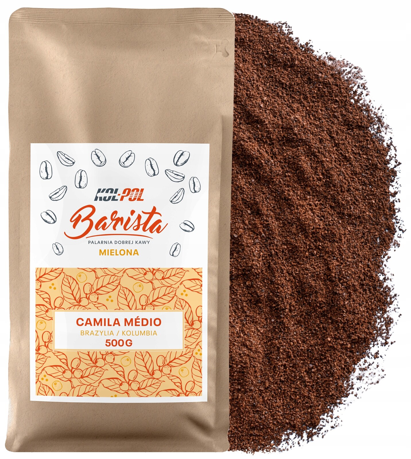 Mletá Káva 500 g Káva 100% Arabica Čerstvě pražená Camila Medio x Kol-Pol