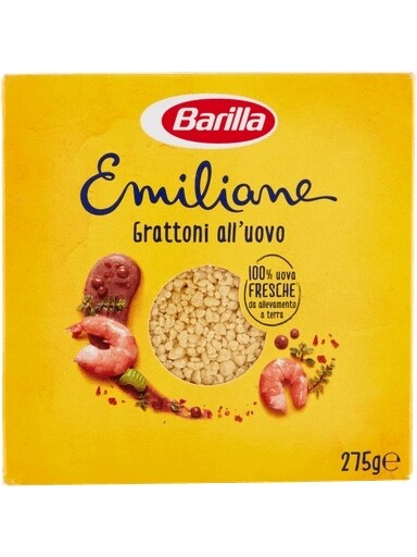 6 x Těstoviny Emiliane Grattoni uovo 275 g Barilla zrnka