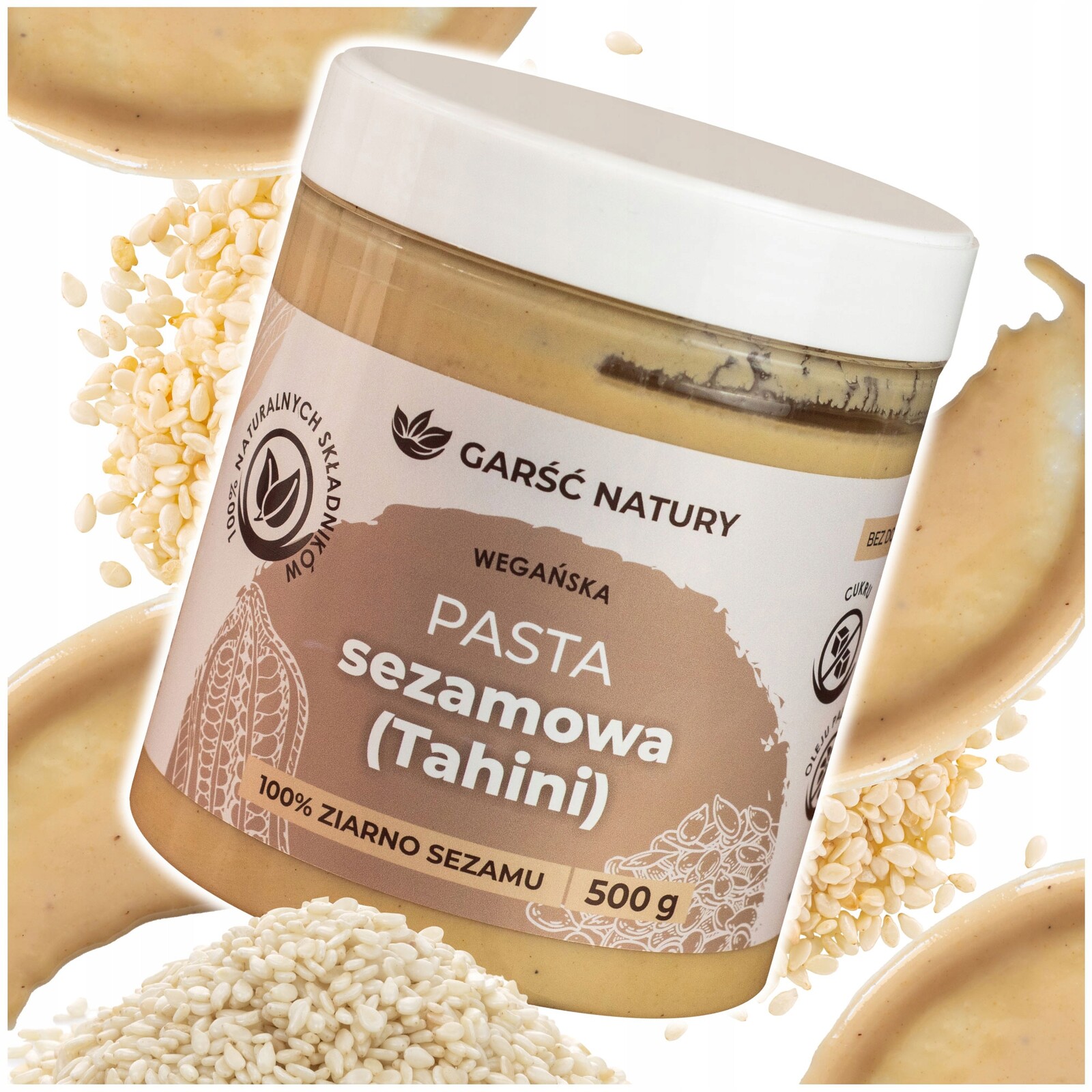 2x Garść Natury Tahini pasta 500 g