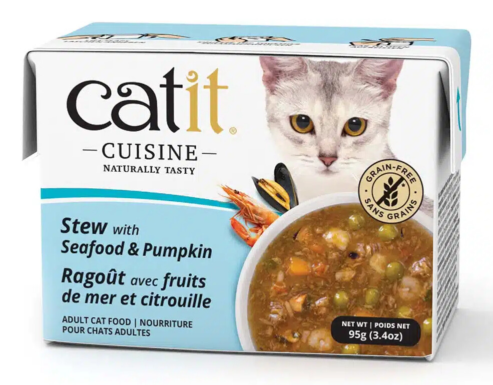 8x Catit Cuisine Guláš Moře a dýně pro kočky 95 g