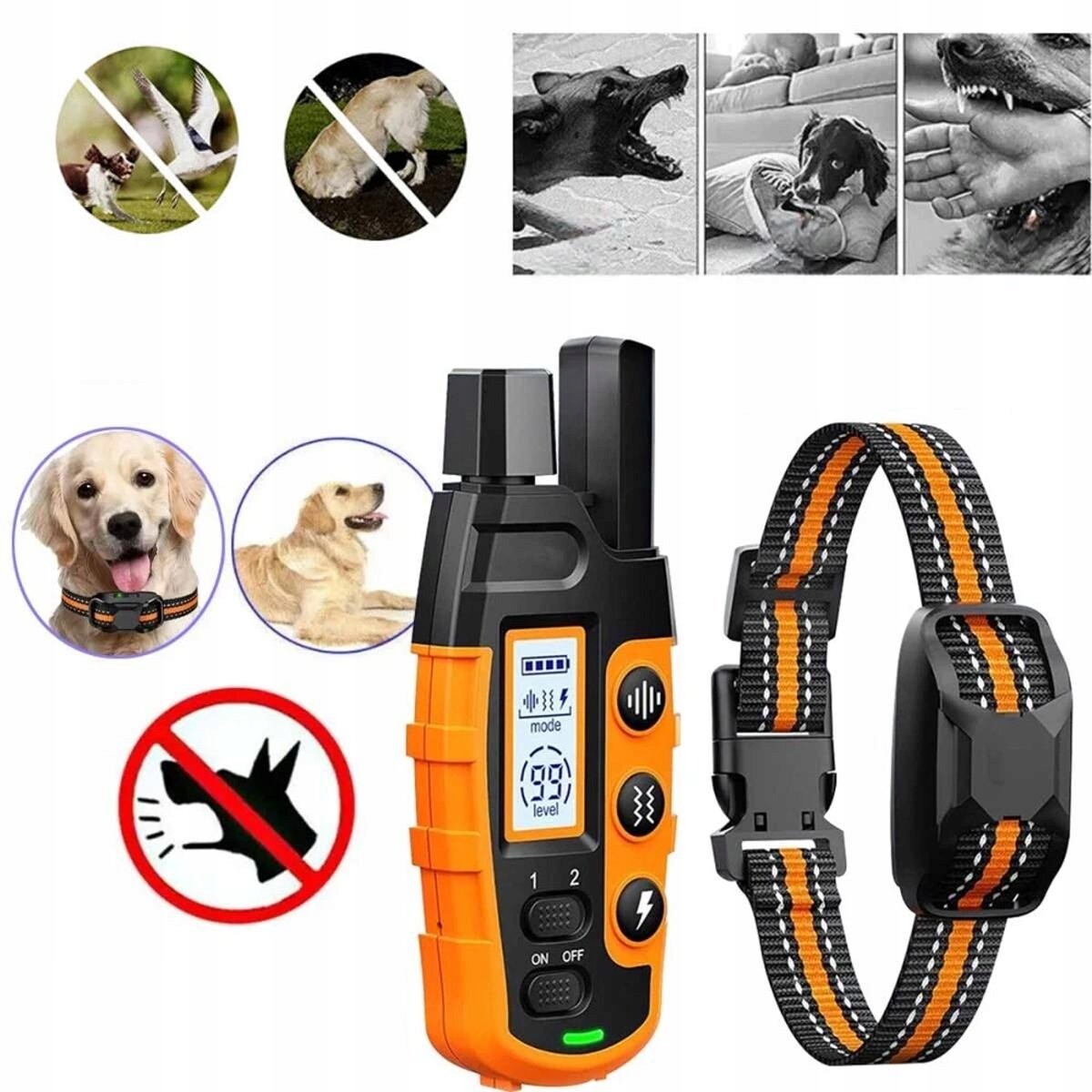 Protištěkací Obojek S Dálkovým Ovládáním, Voděodolný Pro Výcvik