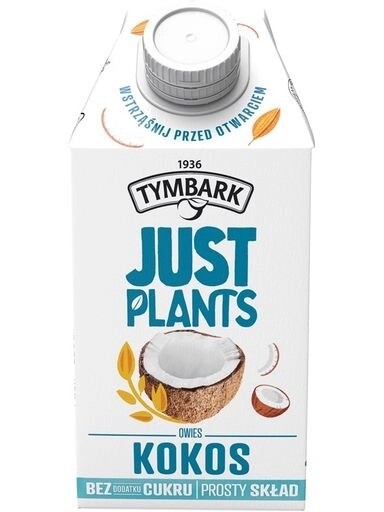 9 x Tymbark Just Plants Kokosový ovesný nápoj 500 ml