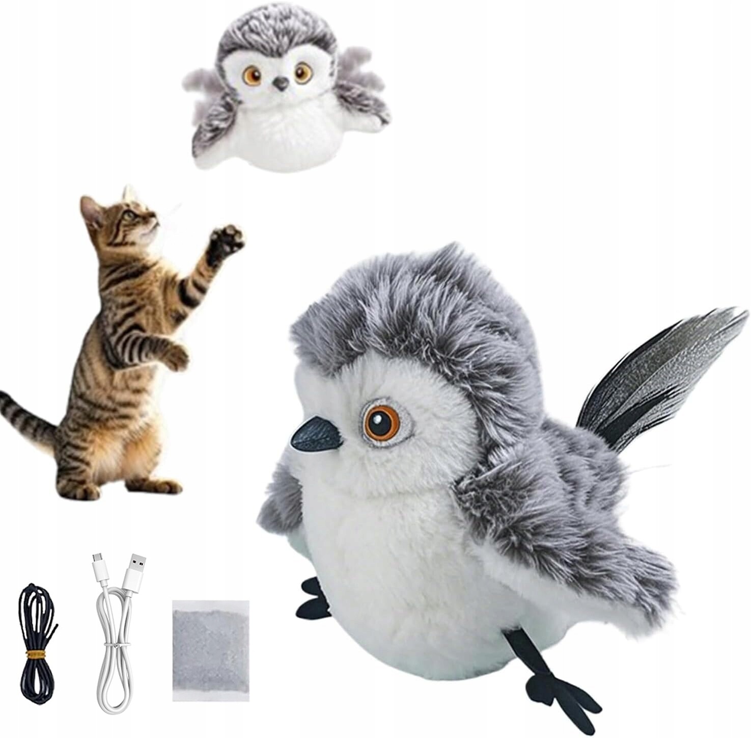 Interaktivní Usb Hračka Pro Kočky s létajícím Hračka