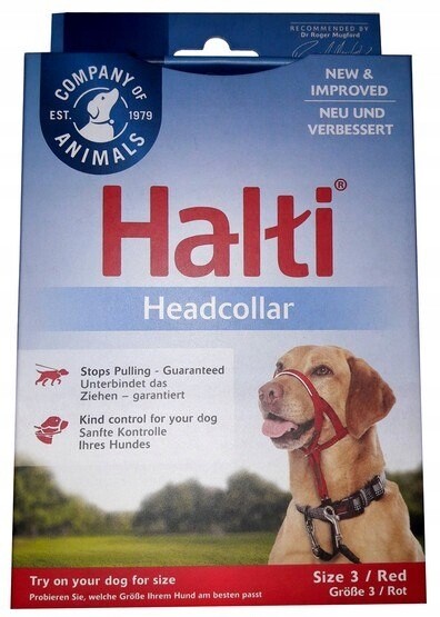 Halti Kantarek – uzdový obojek, velikost 3, červený