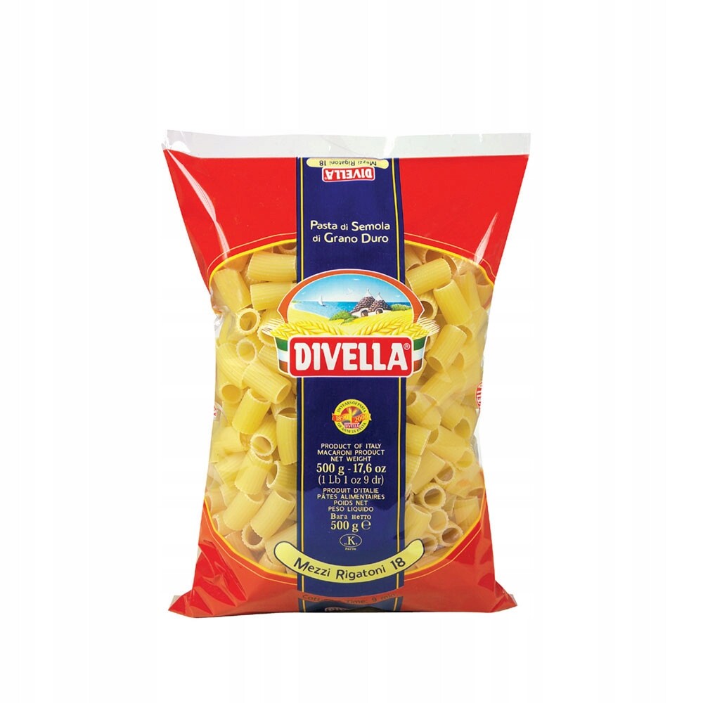 10 x Těstoviny Mezzi Rigatoni Divella 500 g