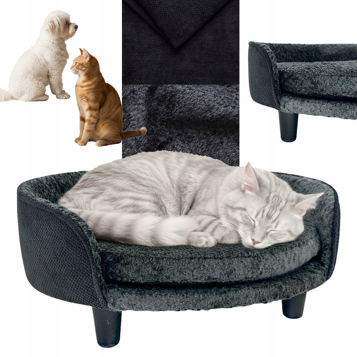 Pohovka pro psa a kočku Kotec pro střední zvířata pelíšek XL 55x65