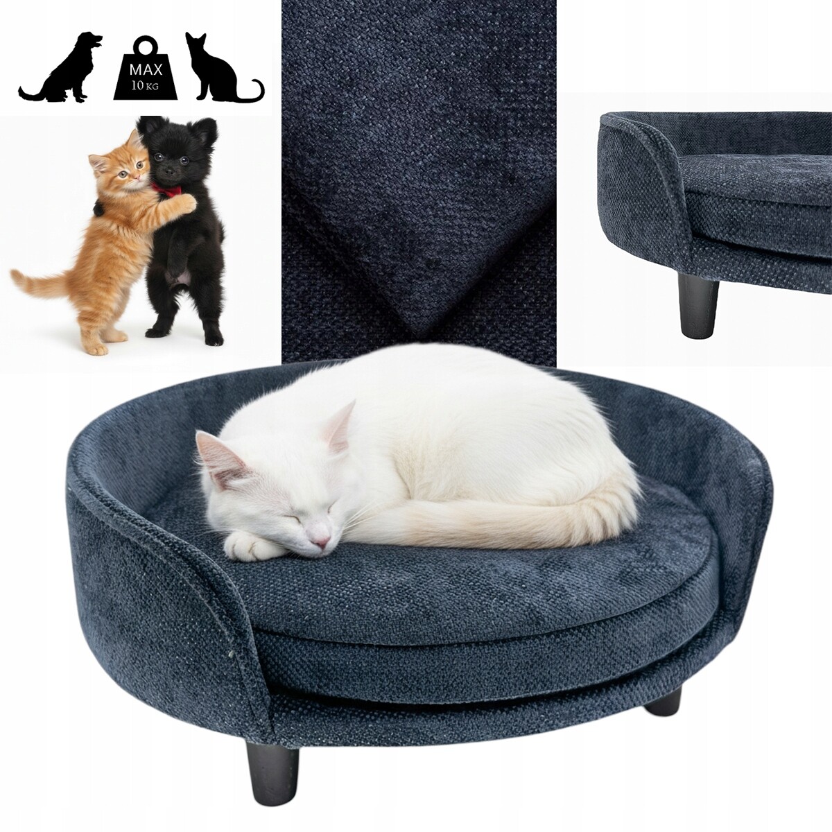 Pelíšek pro psa a kočku, pohovka, pohovka, potah, měkká kotec XL55x65