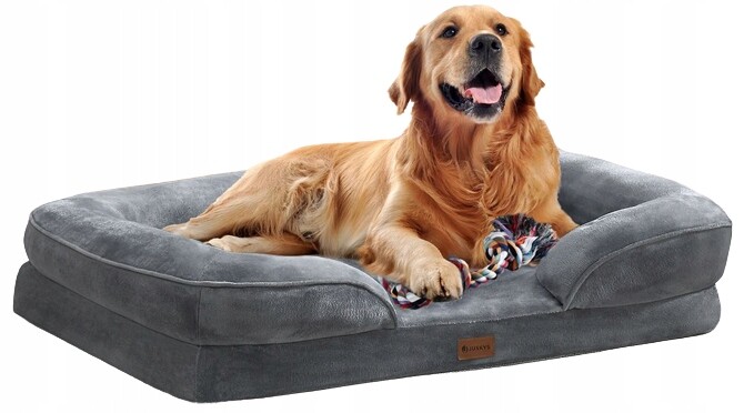 Pelíšek pro psa kotec Sheena L 98 x 70 cm šedá