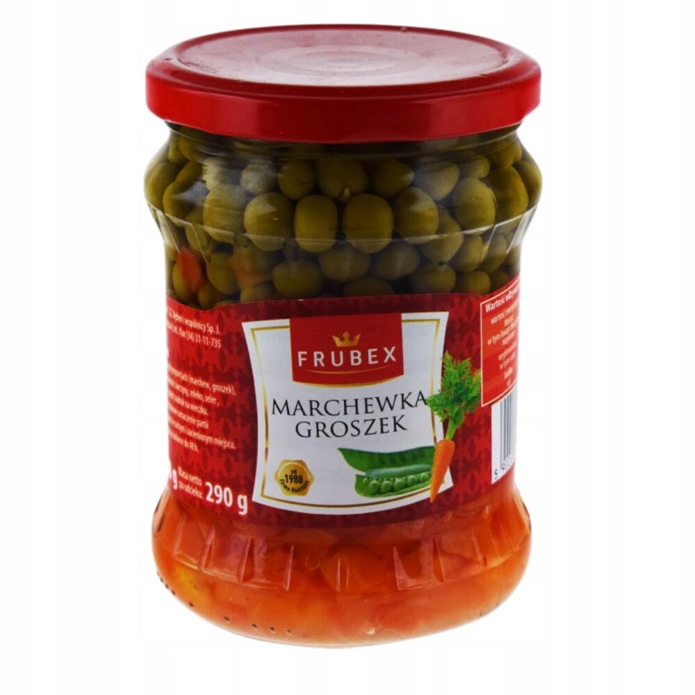 Frubex Směs Mrkev A Hrášek Lahodný Doplněk Vysoká Kvalita 500 ml