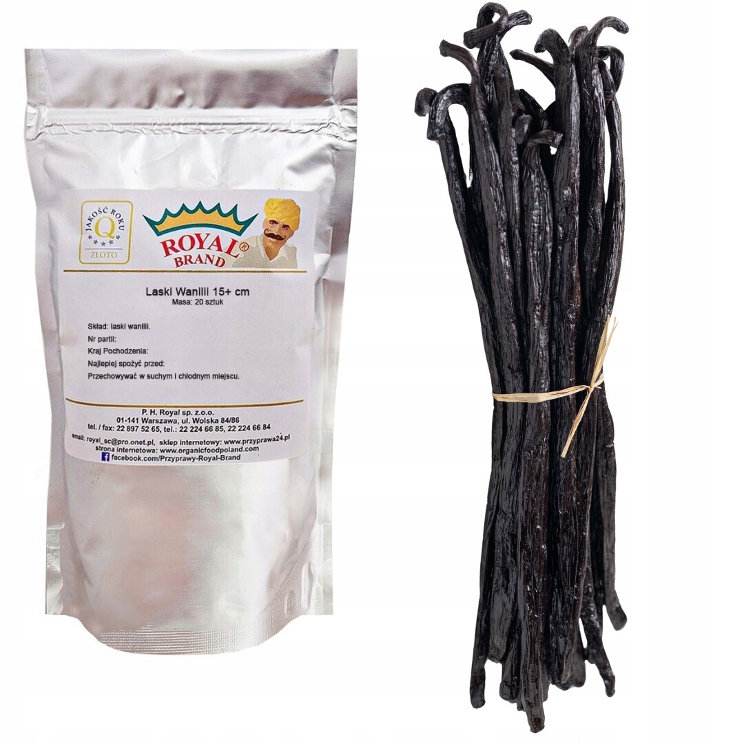 Vanilka Vanilková Tyčinka 100G Premium XXL 14-20 CM Dlouhé, Silné Vanilkové Tyčinky