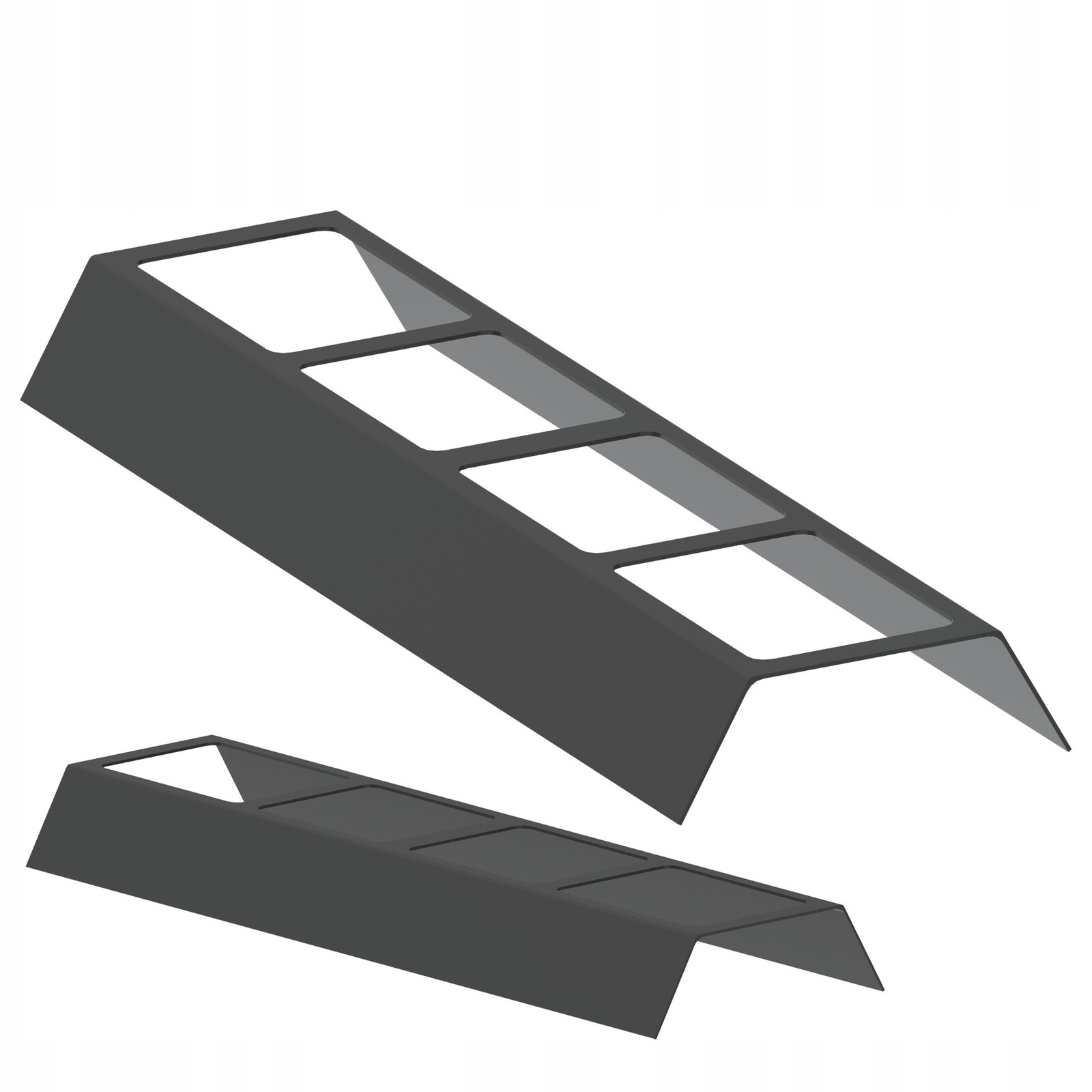 Stínidlo na lampu 60x11 cm Skosené Kryt akvarijní lampy Clona