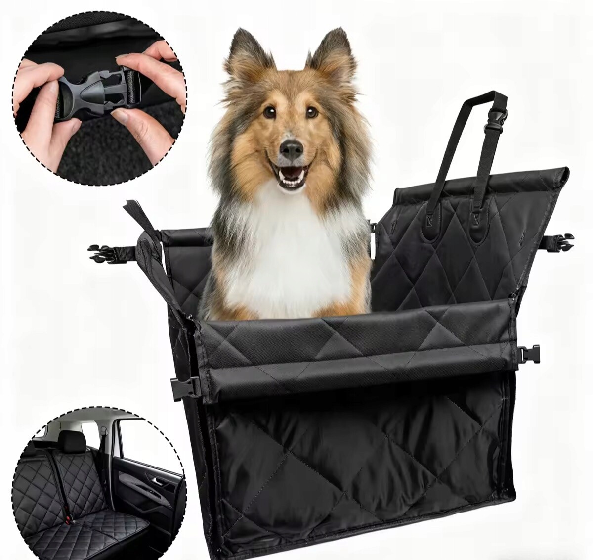 Autosedačka Pro Psy A Kočky, Voděodolná, Zvířata, Polštář, Sedadlo, AUTOPOtah pro psy