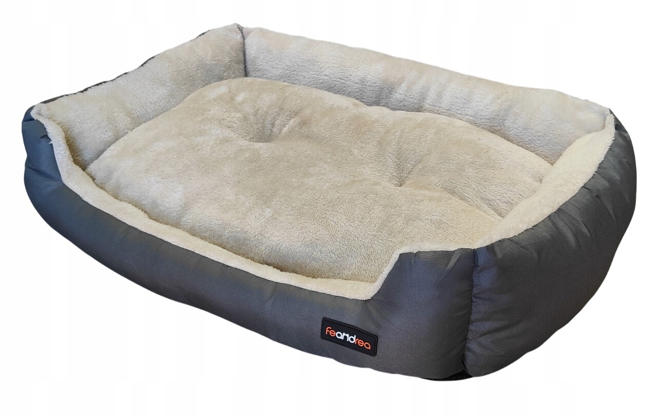 Pelíšek béžové Feandrea pro psa kočku 85x65x20 s polštářem