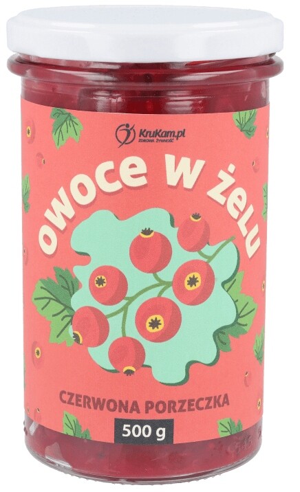 2x Krukam Fruželina s erytritolem Červený rybíz 500 g