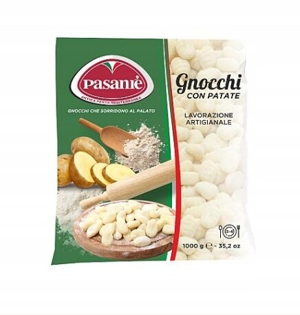 5 x Těstoviny Gnocchi čerstvé con Patate 1 kg Pasování