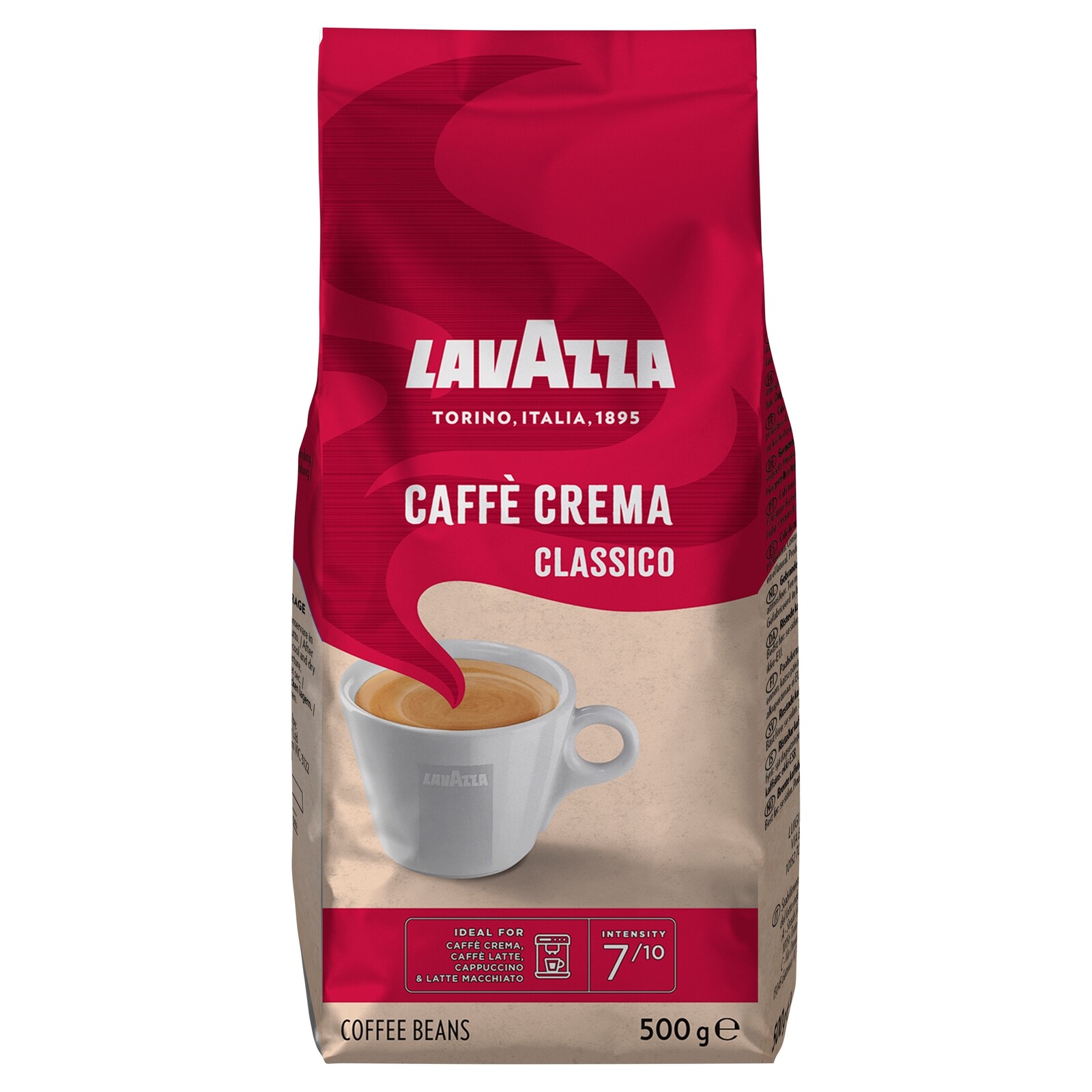 Lavazza Caffè Crema Classico míchaná zrnková Káva 500 g