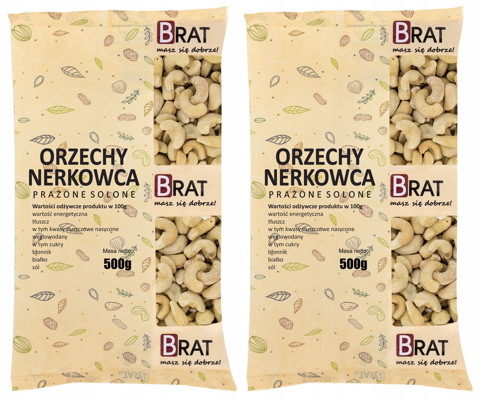 Kešu Ořechy 1kg Celé Pražené Solené