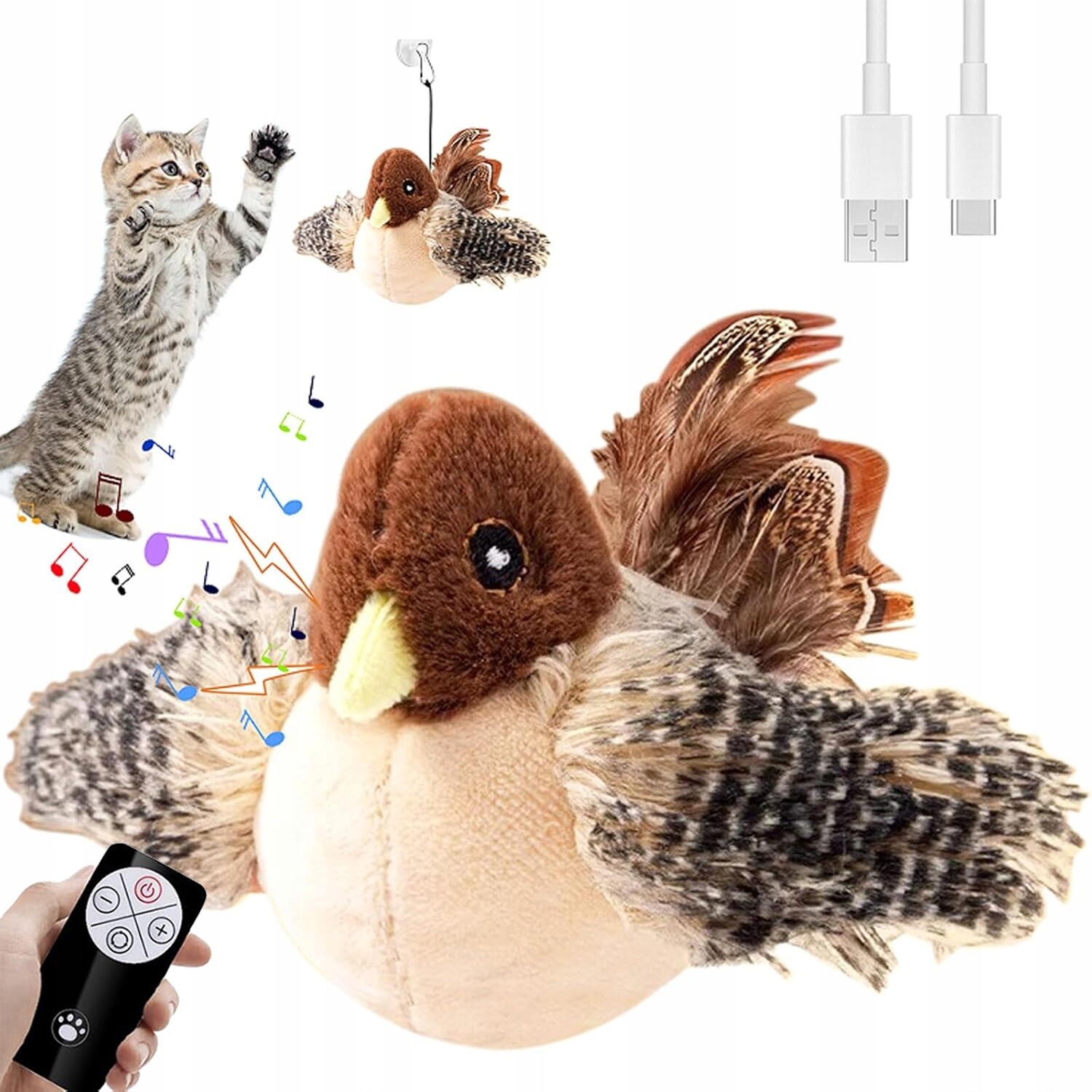 Interaktivní Pro Kočky létající Hračka Hračka s dálkovým ovládáním
