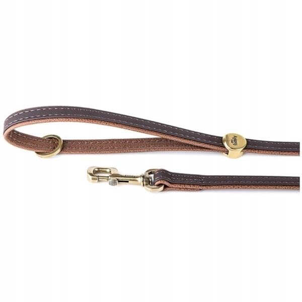 Vodítko kůže Bilbao S 110cm/15mm hnědé Myfamily