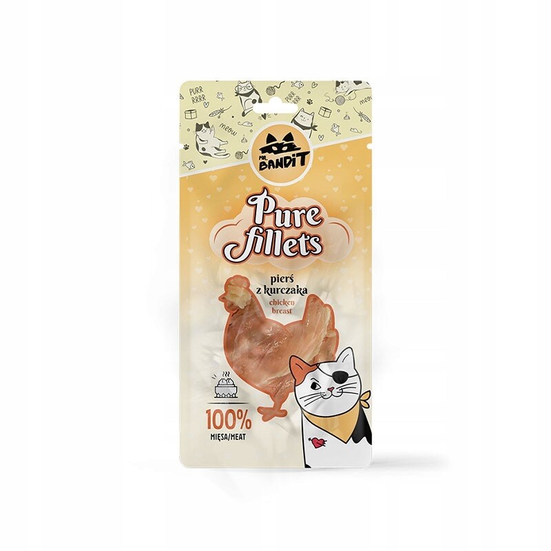 8x Mr Bandit Cat Pure kuřecí filety 30g