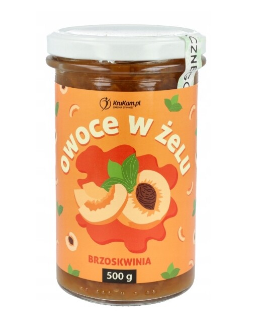 2x Krukam Fruželinaz erytritolem Broskev bez cukru500 g