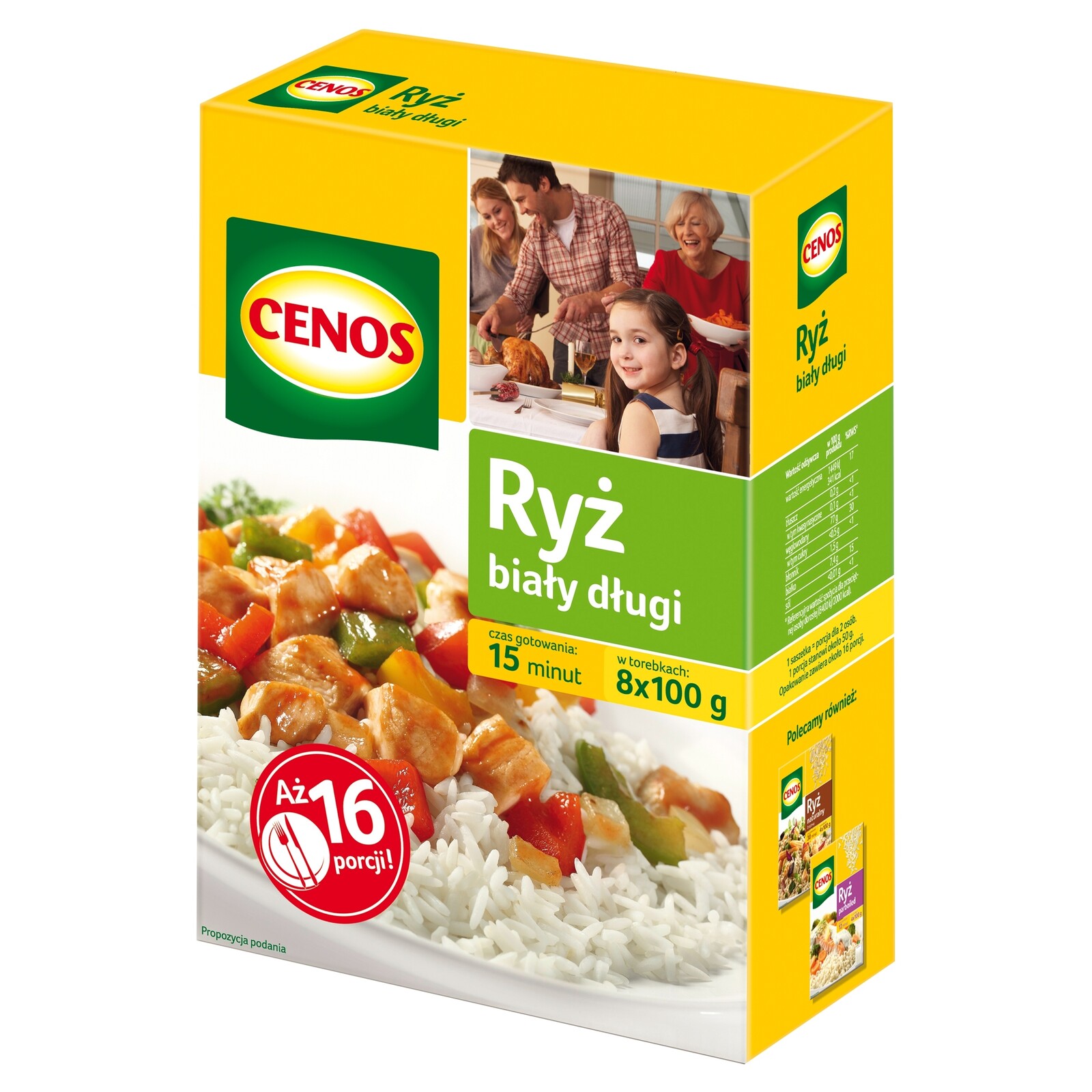 5x Cenos Rýže bílá dlouhá 8x100 g