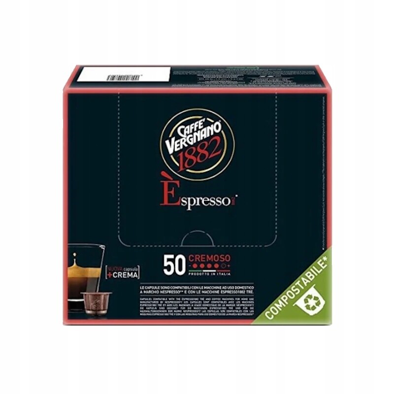 Kapsle pro Nespresso Caffe Vergnano Espresso Cremoso 50 Ks.