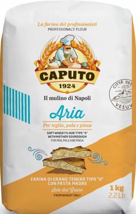 5X Farina mouka 0 Aria 1 kg Caputo italská mouka na pizzu