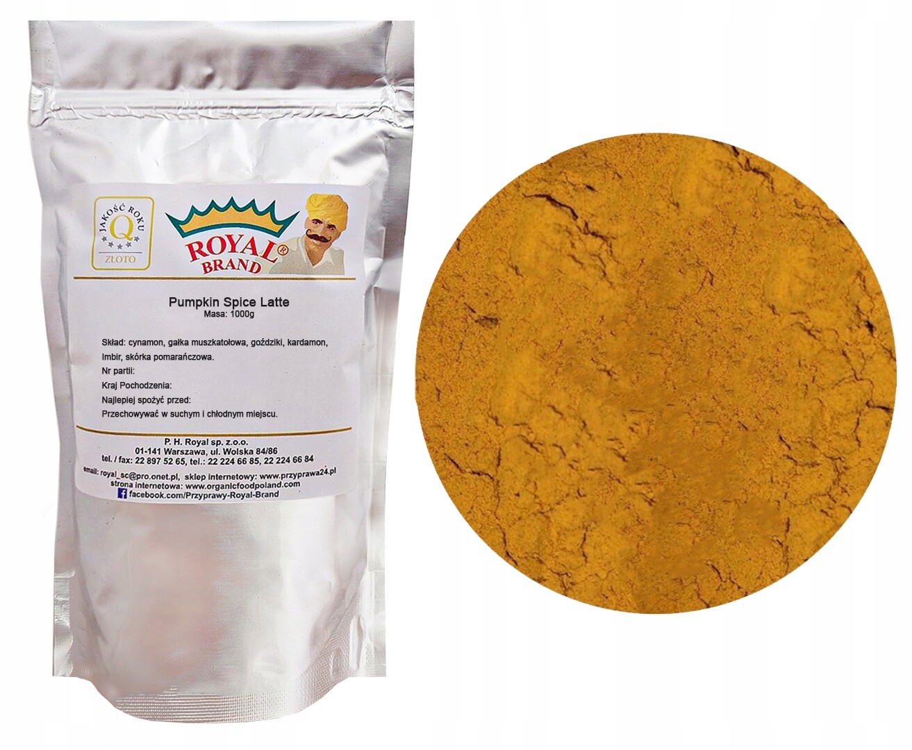 Koření na kávu Pumpkin Spice Latte bez cukru Premium 1 kg