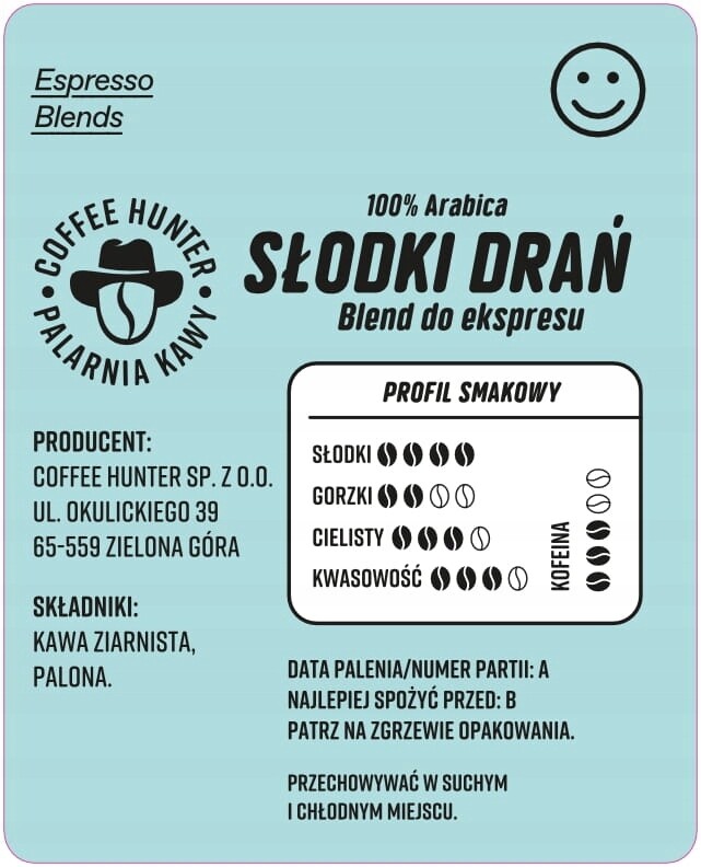 Coffee Hunter Sladká káva káva 500 g