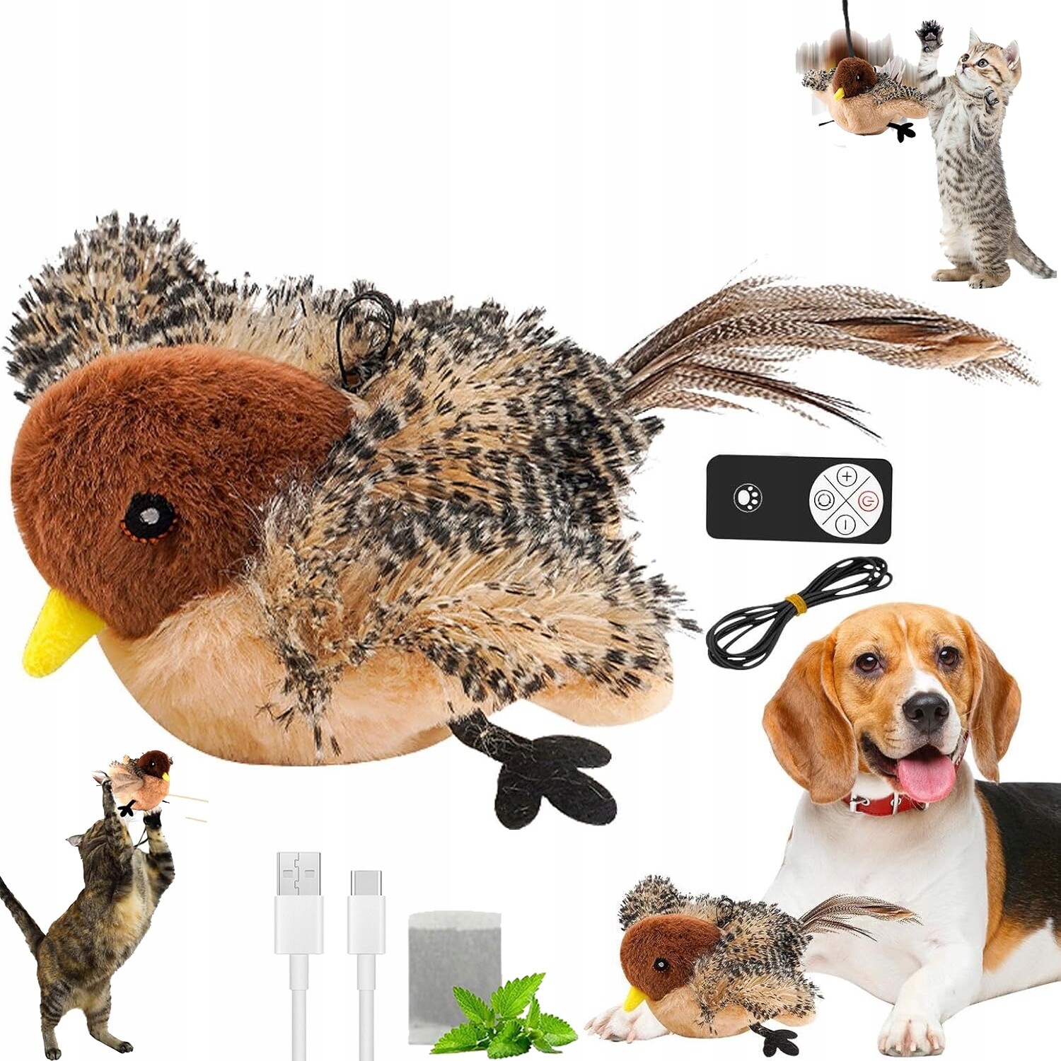 Interaktivní Usb Hračka Hračka pro Pro Kočky s Usb dálkovým ovládáním