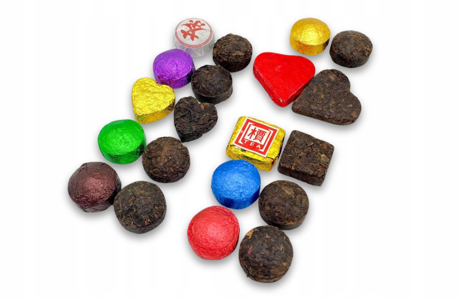 Čaj Pu-erh Tuo Cha 90ks červený čínský jako dárek k čaji Yunnan