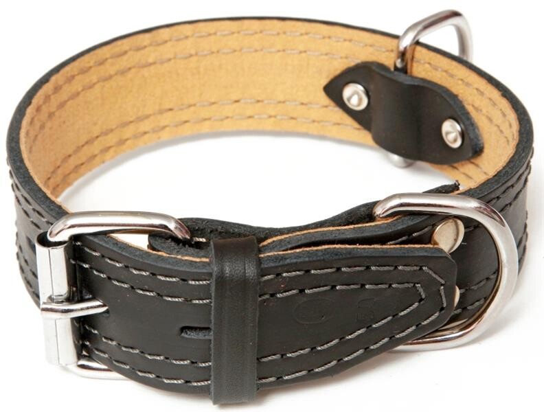 Obojek kůže Herry Černá Bafpet 3,5 x 60cm