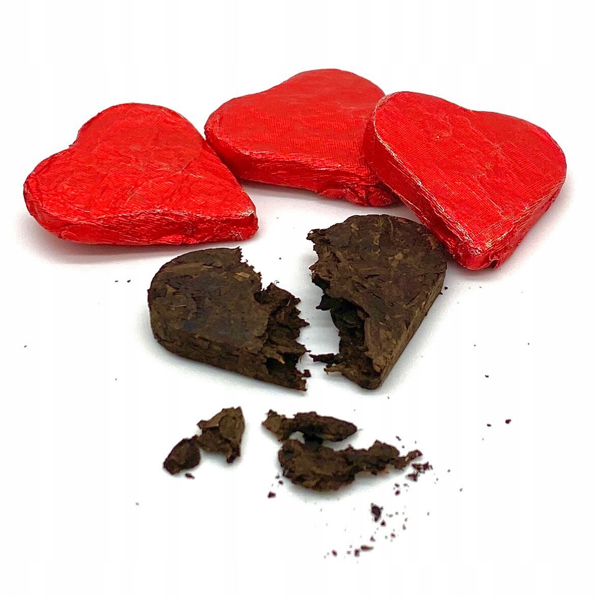 Čaj Pu-erh Tuo Cha Srdce 96 Ks červený lisovaný růžový puerh Yunnan