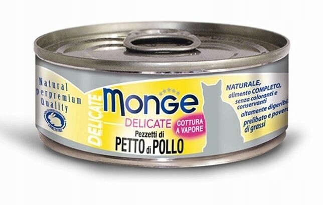 8 x Monge Delicate Piers Z Kuřecího Masa 80 g