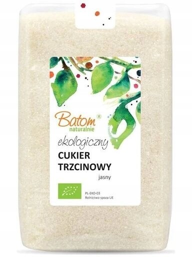 3x Batom Cukr třtinový světlý Ekologický Bio 1 kg Batom