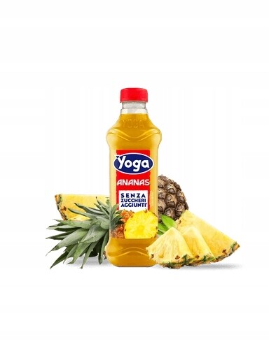 6 x Ananasový nektar bez cukru Ananas Senza Zucchero 1 l Yoga